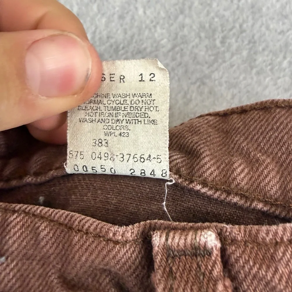 Levis 550 Relaxed Fit Mens 34x32 Brown Vintage 90s Made in USA Jeans